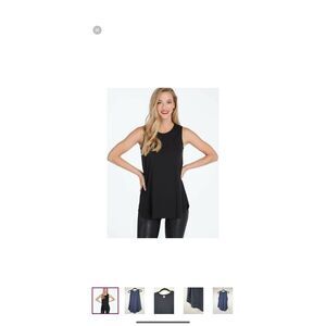 SPANX PERFECT LENGTH TANK, BLACK LaRGE